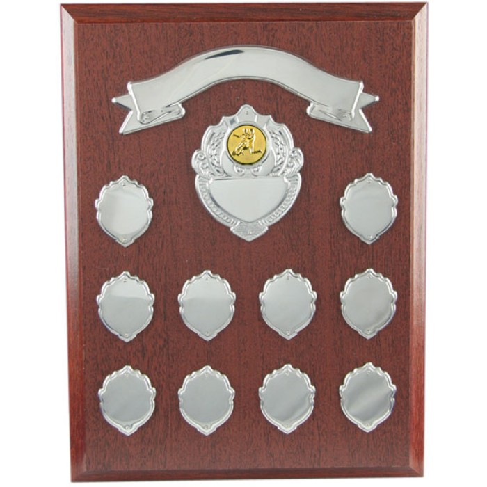 Football Annual 16"  Wooden Shield 